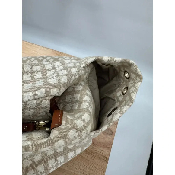 KATE SPADE Beige Classic Stevie Bag Tote Purse - Diaper Baby Shoulder Bag - Picture 7 of 16